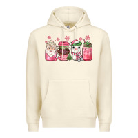Sandshell pink Christmas coffee Premium Hoodie - JahusDesignShop