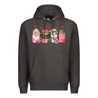 Smoke pink Christmas coffee Premium Hoodie - JahusDesignShop