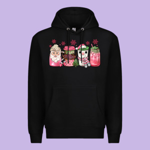 Pink Christmas Coffee Premium Hoodie Designed By Jahusdesignshop