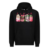 Black pink Christmas coffee Premium Hoodie - JahusDesignShop
