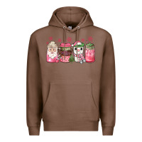Chestnut pink Christmas coffee Premium Hoodie - JahusDesignShop
