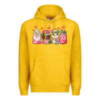 Lemon pink Christmas coffee Premium Hoodie - JahusDesignShop
