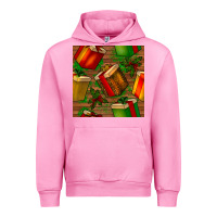 Fuchsia Pink christmas gift box seamless pattern Urban Hoodie - BundleAndBundleShop