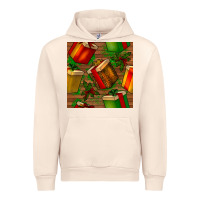 Sandshell christmas gift box seamless pattern Urban Hoodie - BundleAndBundleShop