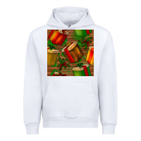 White christmas gift box seamless pattern Urban Hoodie - BundleAndBundleShop