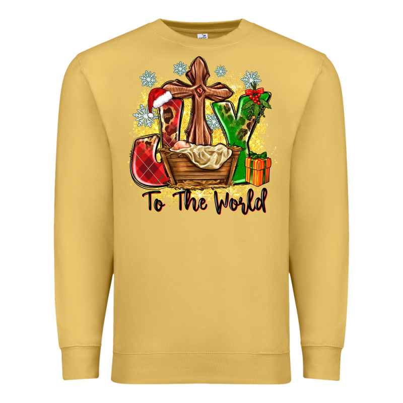 Joy To The World Premium Sweatshirt by Zillion Design Studio | Teevron
