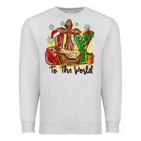 Dove Grey joy to the world Premium Sweatshirt - Zillion Design Studio