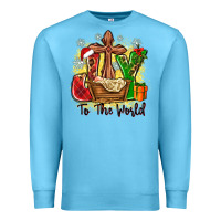Ocean Blue joy to the world Premium Sweatshirt - Zillion Design Studio