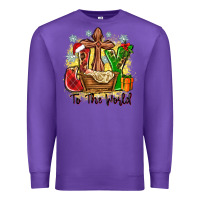 Purple joy to the world Premium Sweatshirt - Zillion Design Studio