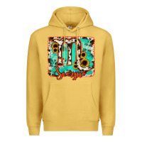 Antique Gold Scorpio turquoise cowhide Premium Hoodie - RanaPortraitStore