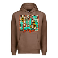 Chestnut Scorpio turquoise cowhide Premium Hoodie - RanaPortraitStore