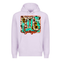 Lilac Scorpio turquoise cowhide Premium Hoodie - RanaPortraitStore