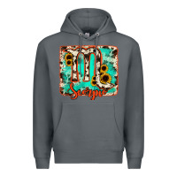 Rock Scorpio turquoise cowhide Premium Hoodie - RanaPortraitStore