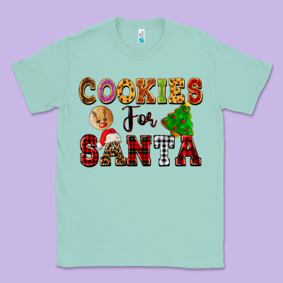 Cookies For Santa Classic Tee Designed By Fadigitalartstudio