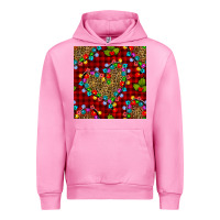 Fuchsia Pink christmas lights and leopard hearts seamless pattern Urban Hoodie - BundleAndBundleShop