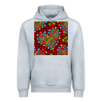 Heather Grey christmas lights and leopard hearts seamless pattern Urban Hoodie - BundleAndBundleShop