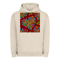 Christmas Lights And Leopard Hearts Seamless Pattern Urban Hoodie | Teevron