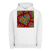 Pigment Lunar Rock christmas lights and leopard hearts seamless pattern Urban Hoodie - BundleAndBundleShop
