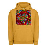 Pigment Peanut Butter christmas lights and leopard hearts seamless pattern Urban Hoodie - BundleAndBundleShop