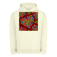 Pigment Pistachio christmas lights and leopard hearts seamless pattern Urban Hoodie - BundleAndBundleShop