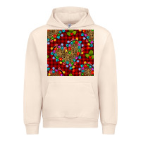 Sandshell christmas lights and leopard hearts seamless pattern Urban Hoodie - BundleAndBundleShop