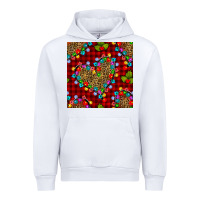 White christmas lights and leopard hearts seamless pattern Urban Hoodie - BundleAndBundleShop