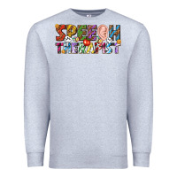 Heather Grey speech therapist Premium Sweatshirt - texasbilliewilder