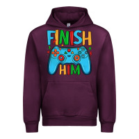 Mauve Wine finish him Urban Hoodie - JahusDesignShop