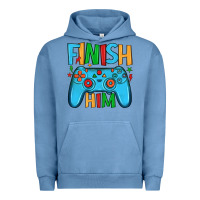 Pigment Pebble Blue finish him Urban Hoodie - JahusDesignShop