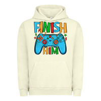 Pigment Pistachio finish him Urban Hoodie - JahusDesignShop