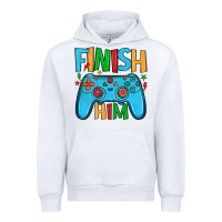 White finish him Urban Hoodie - JahusDesignShop