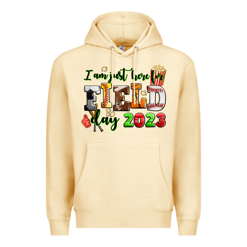I Am Just Here For Field Day  2023 Premium Hoodie by AdoDesignShop | Teevron