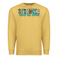 Antique Gold stronger than the storm Premium Sweatshirt - texasbilliewilder