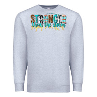 Heather Grey stronger than the storm Premium Sweatshirt - texasbilliewilder
