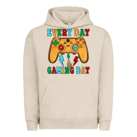 Pigment French Oak every day is gaming day Urban Hoodie - JahusDesignShop
