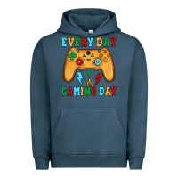 Pigment Midnight Navy every day is gaming day Urban Hoodie - JahusDesignShop