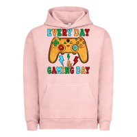 Pigment Salmon every day is gaming day Urban Hoodie - JahusDesignShop
