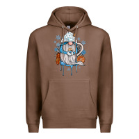 Chestnut winter gnome coffee Premium Hoodie - JahusDesignShop
