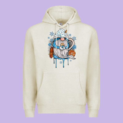 Winter Gnome Coffee Premium Hoodie Designed By Jahusdesignshop
