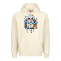 Sandshell winter gnome coffee Premium Hoodie - JahusDesignShop