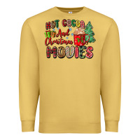 Antique Gold hot cocoa and christmas movies Premium Sweatshirt - Zillion Design Studio