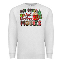 Oatmeal Heather hot cocoa and christmas movies Premium Sweatshirt - Zillion Design Studio