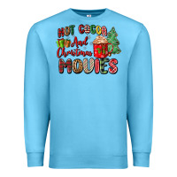 Ocean Blue hot cocoa and christmas movies Premium Sweatshirt - Zillion Design Studio