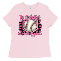 Bubblegum Pink in october we wear pink baseball Ladies Tee - BarkalooDesign