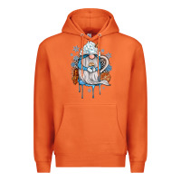 Carrot winter gnome coffee Premium Hoodie - JahusDesignShop