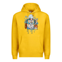 Lemon winter gnome coffee Premium Hoodie - JahusDesignShop