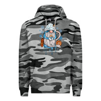Slate Camo winter gnome coffee Premium Hoodie - JahusDesignShop
