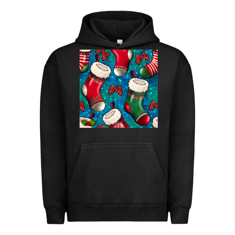 Christmas Socks Seamless Pattern Urban Hoodie by BundleAndBundleShop | Teevron