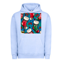 Pigment Grape Ice christmas socks seamless pattern Urban Hoodie - BundleAndBundleShop