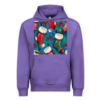 Tulip christmas socks seamless pattern Urban Hoodie - BundleAndBundleShop